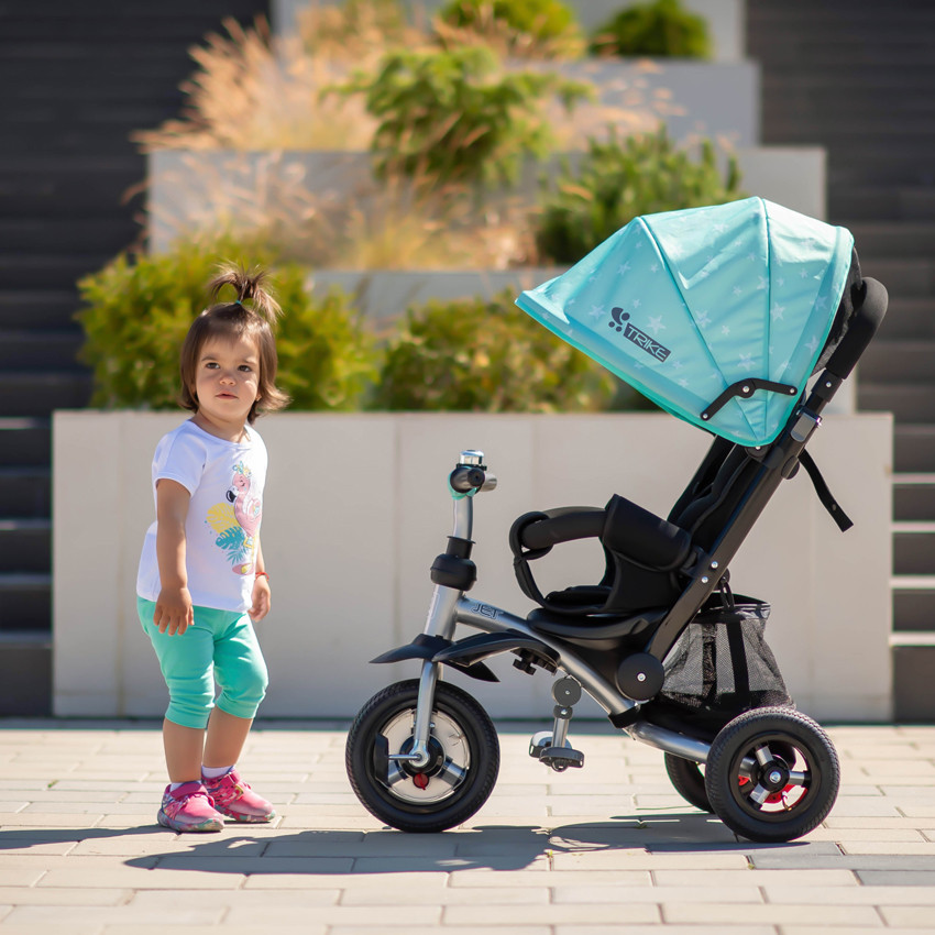 Tricicleta JET AIR Wheels, Light Dark Grey image 1