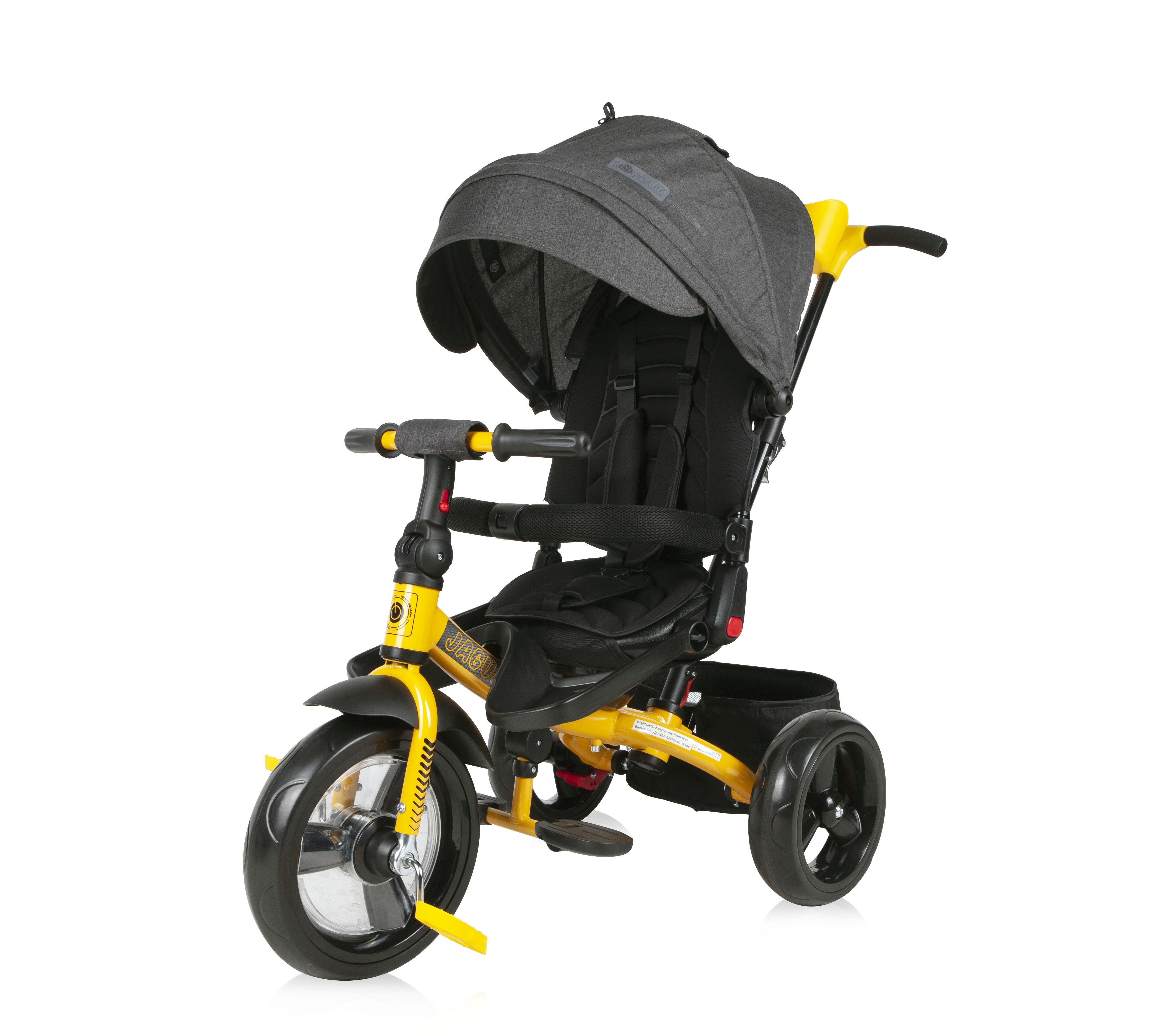 Tricicleta JAGUAR EVA Wheels, Black & Yellow image 14