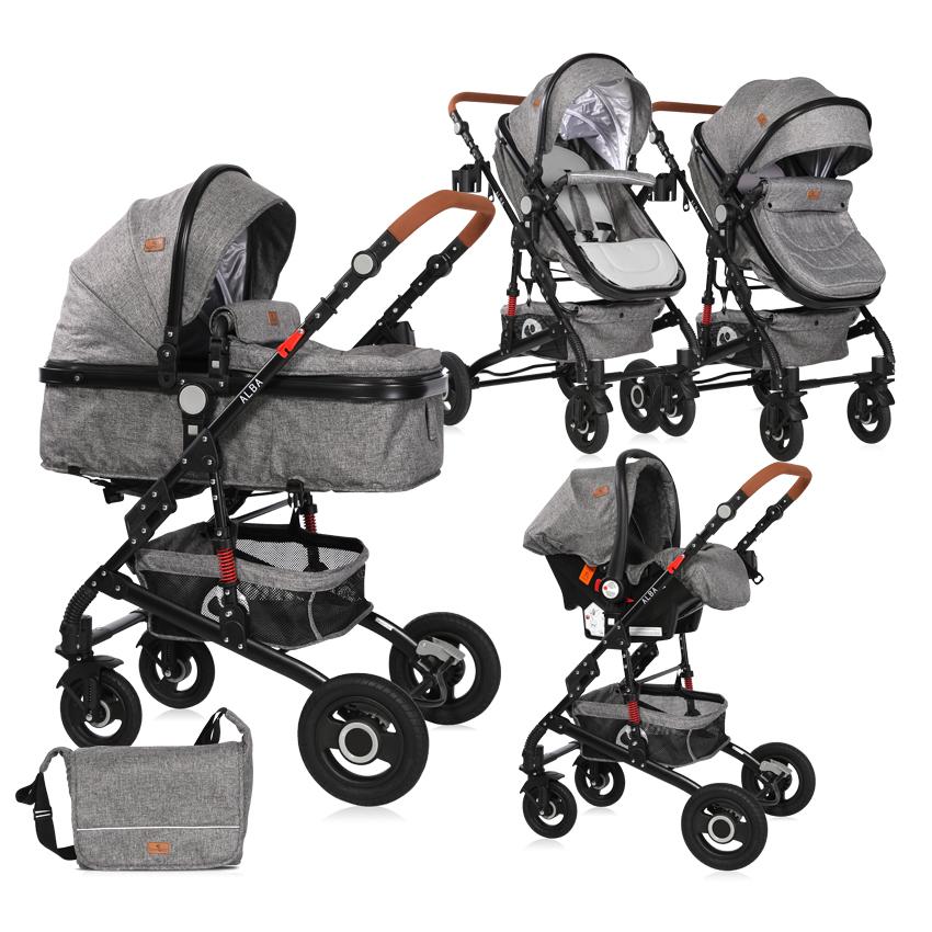 Carucior Alba Set Premium, Dark Grey image 14