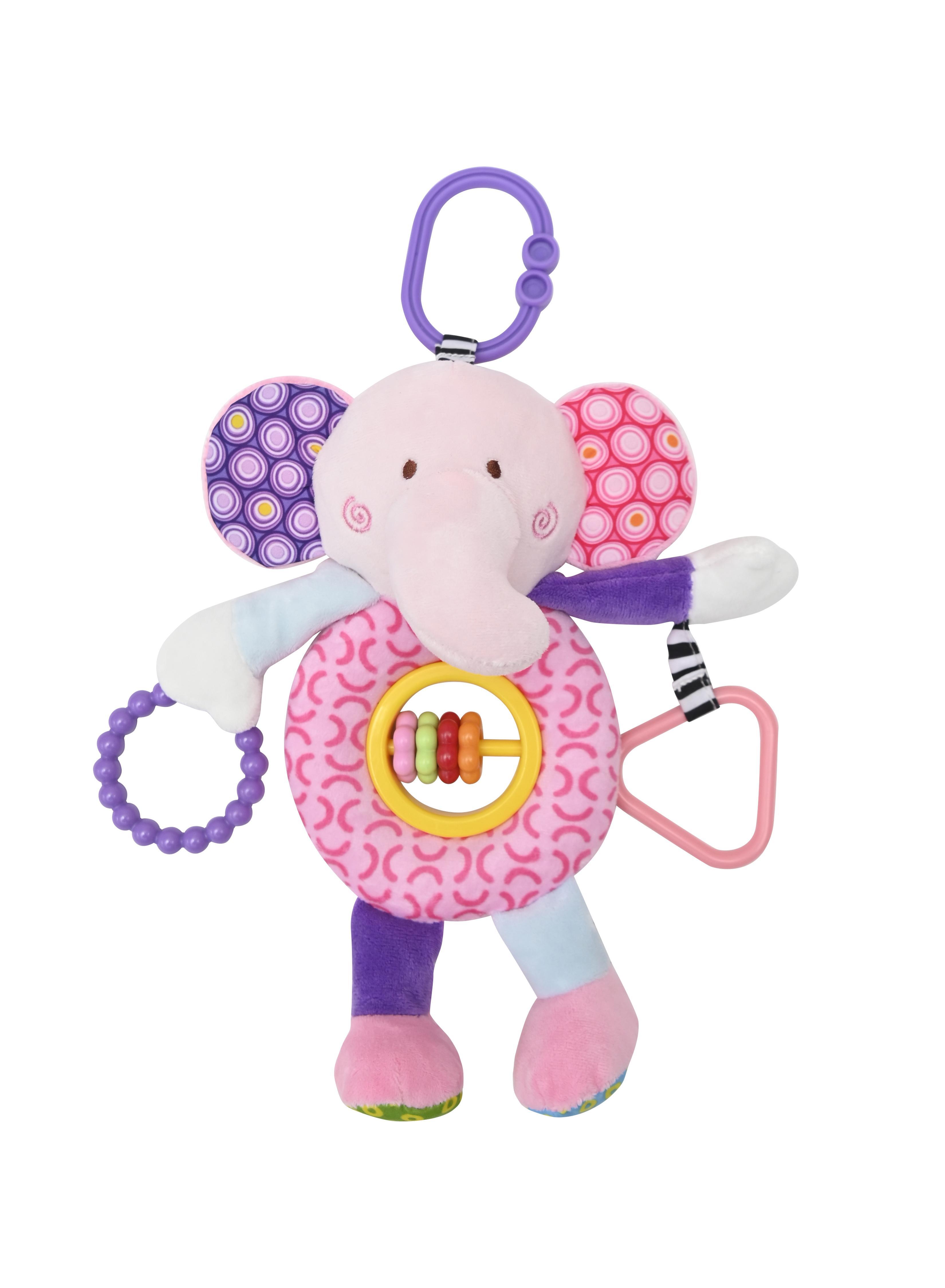 Jucarie de plus, 24 cm, de activitate, 0 luni+, elefant