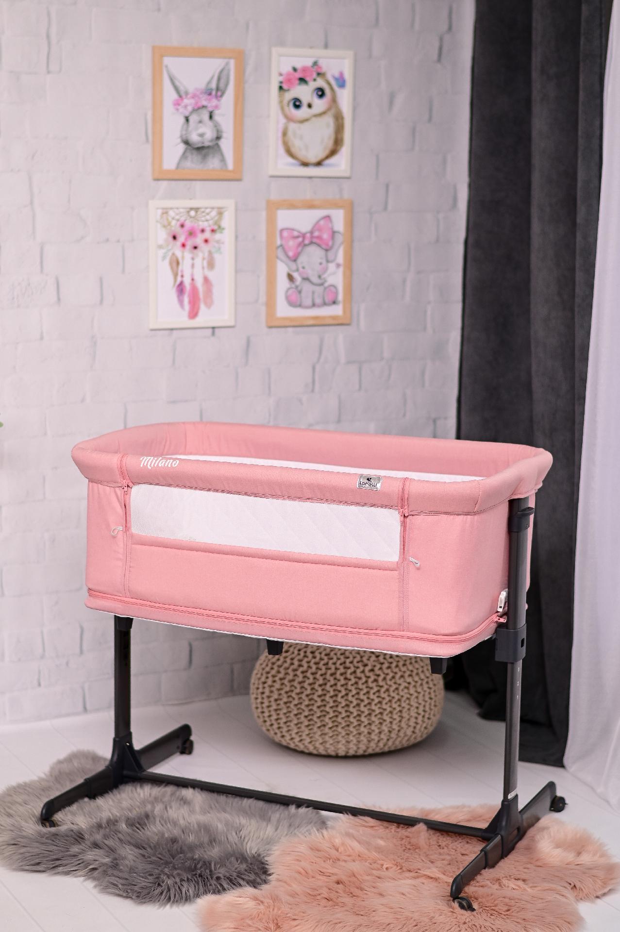 Patut 2 in 1 Co Sleeper, Milano, Pink