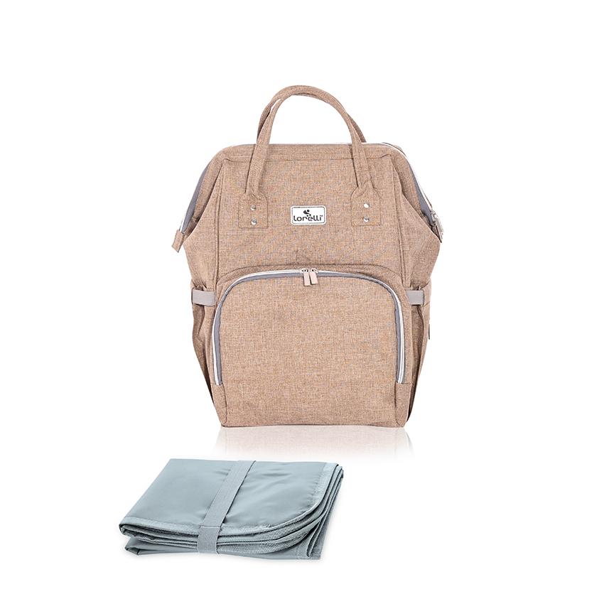 Rucsac accesorii bebelusi Tina, multiple compartimente, Beige