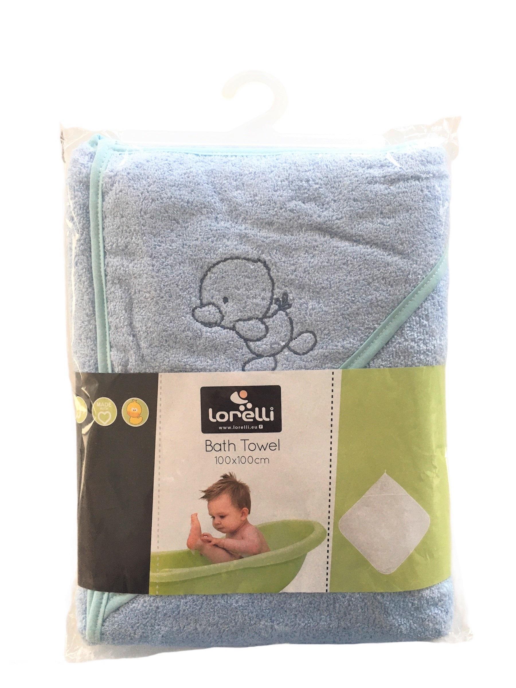 Prosop bebe cu gluga, 100x100 cm, Blue, Blue