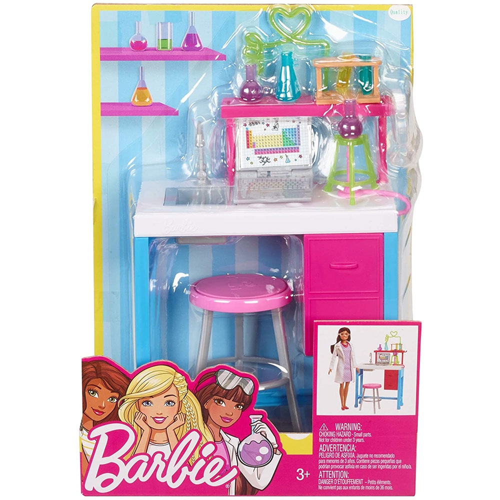 Set Barbie by Mattel I can be Laborator FJB28 cu accesorii image 6