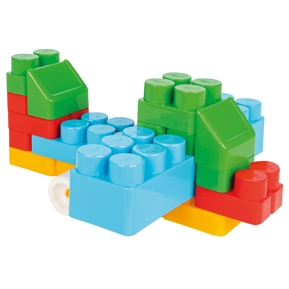 Jucarie Pilsan Cuburi de construit in cutie Jumbo Blocks 60 piese image 2