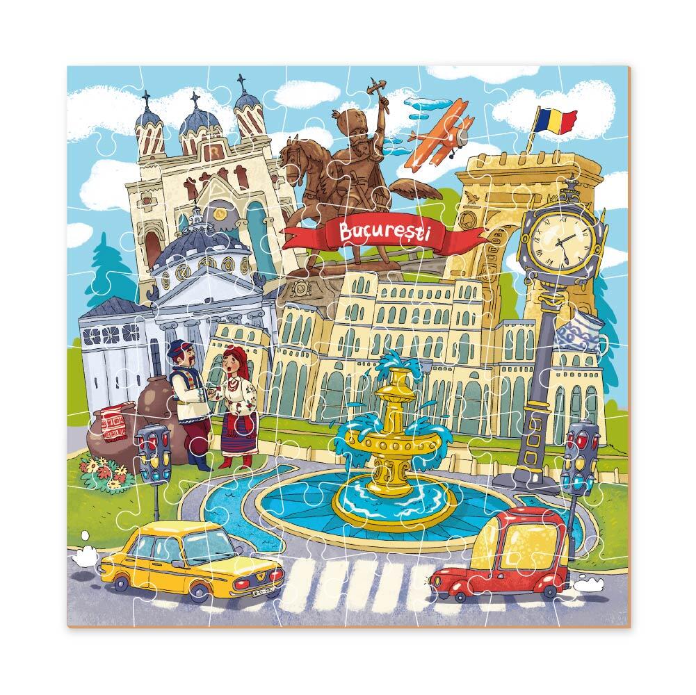 Puzzle - Bucuresti (64 piese) image 2