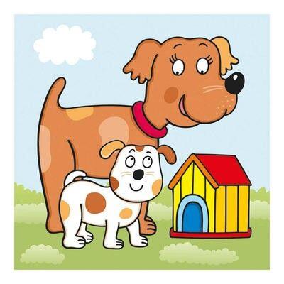 Baby puzzle - Animalute jucause (3-5 piese) image 1