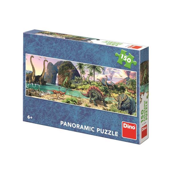 Puzzle - Dinozauri langa lac (150 piese) image 1