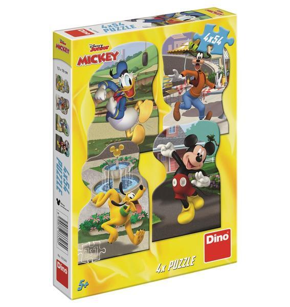 Puzzle 4 in 1 - Plimbare prin oras cu Mickey si prietenii (54 piese) image 2
