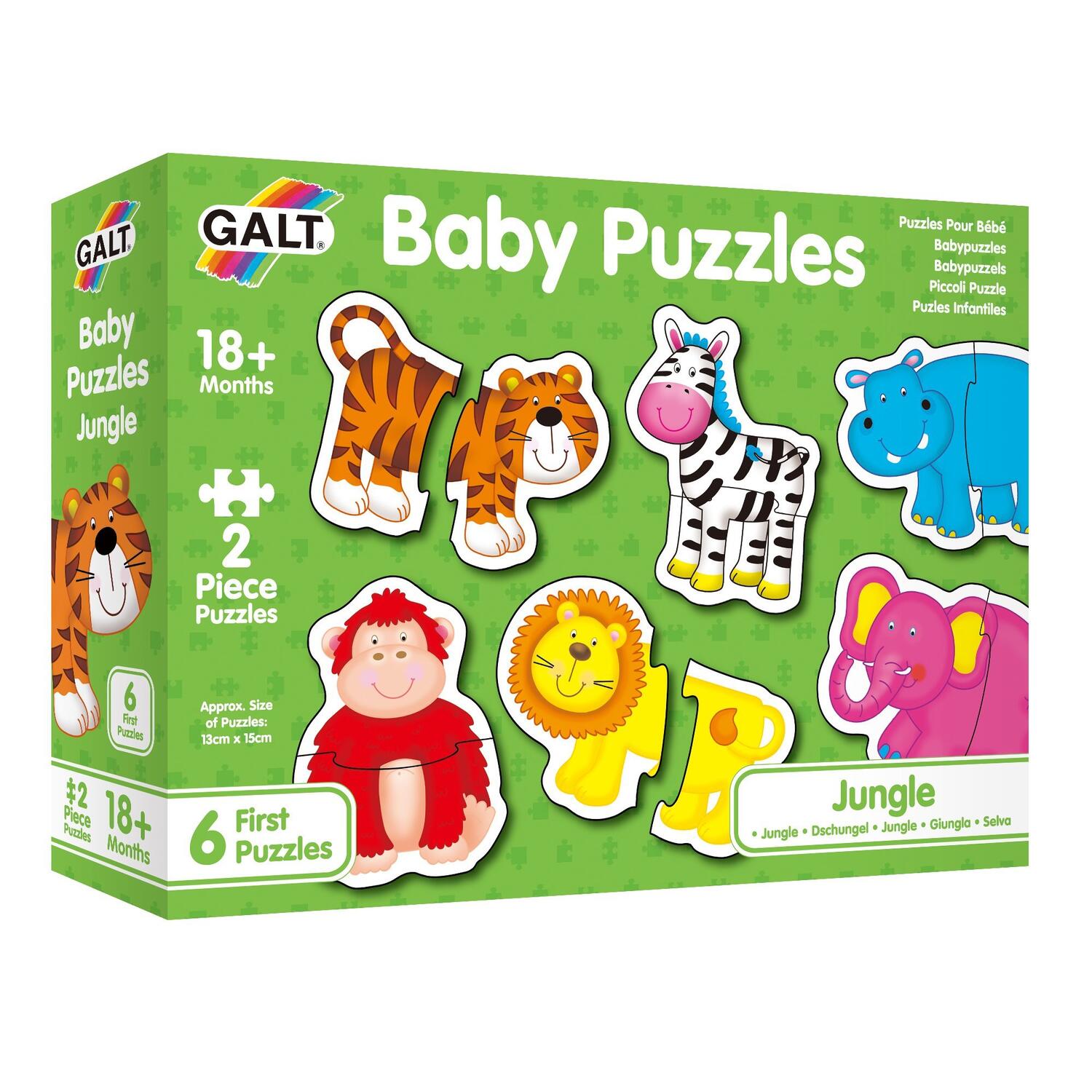 Baby Puzzle: Animale din jungla (2 piese) image 2