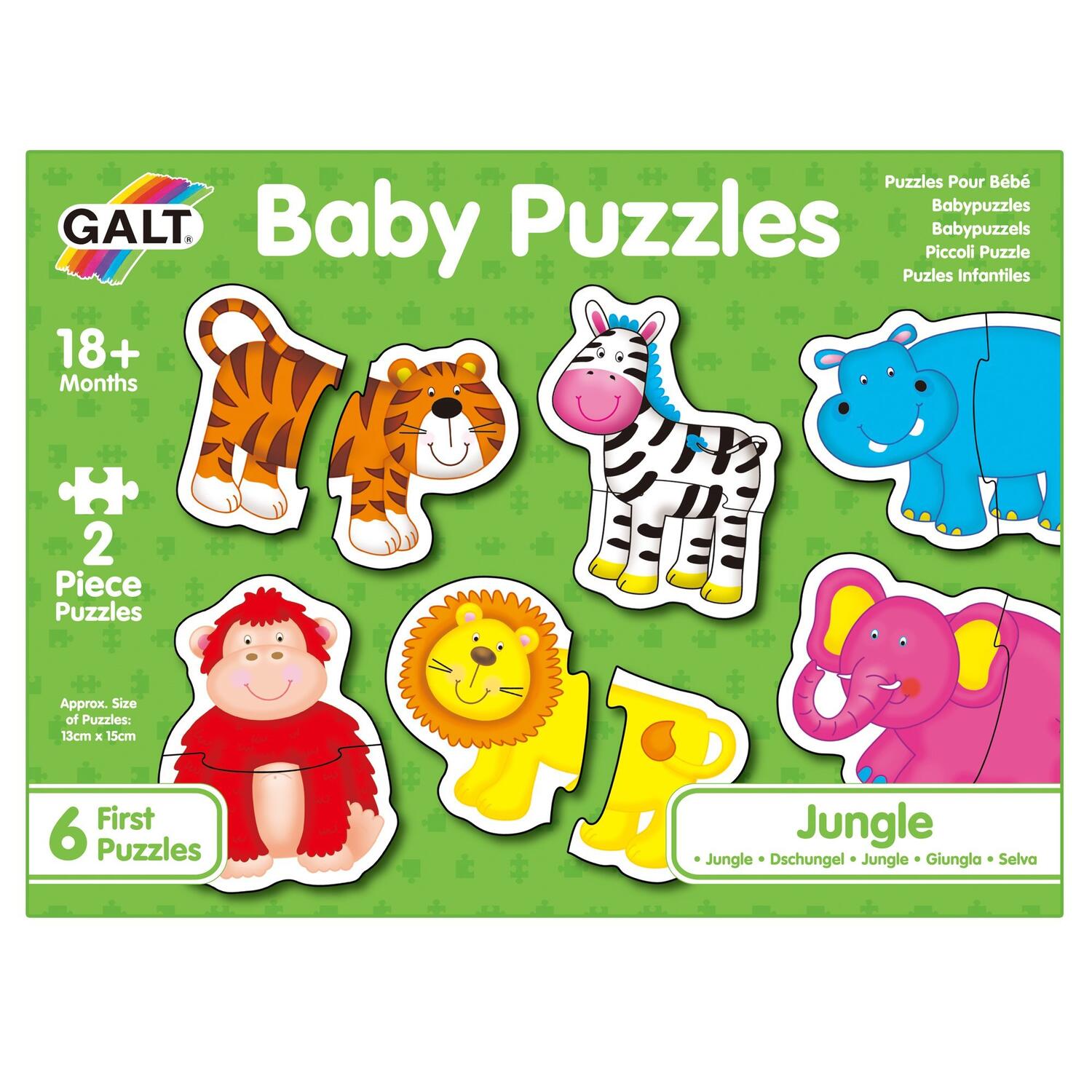 Baby Puzzle: Animale din jungla (2 piese) image 3