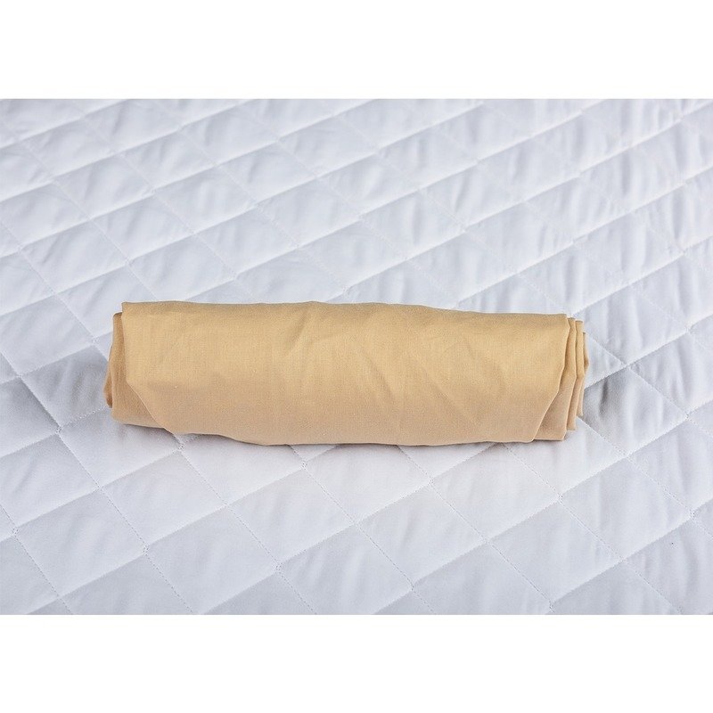 BabyNeeds - Cearceaf cu elastic 140x70 cm, Cappuccino