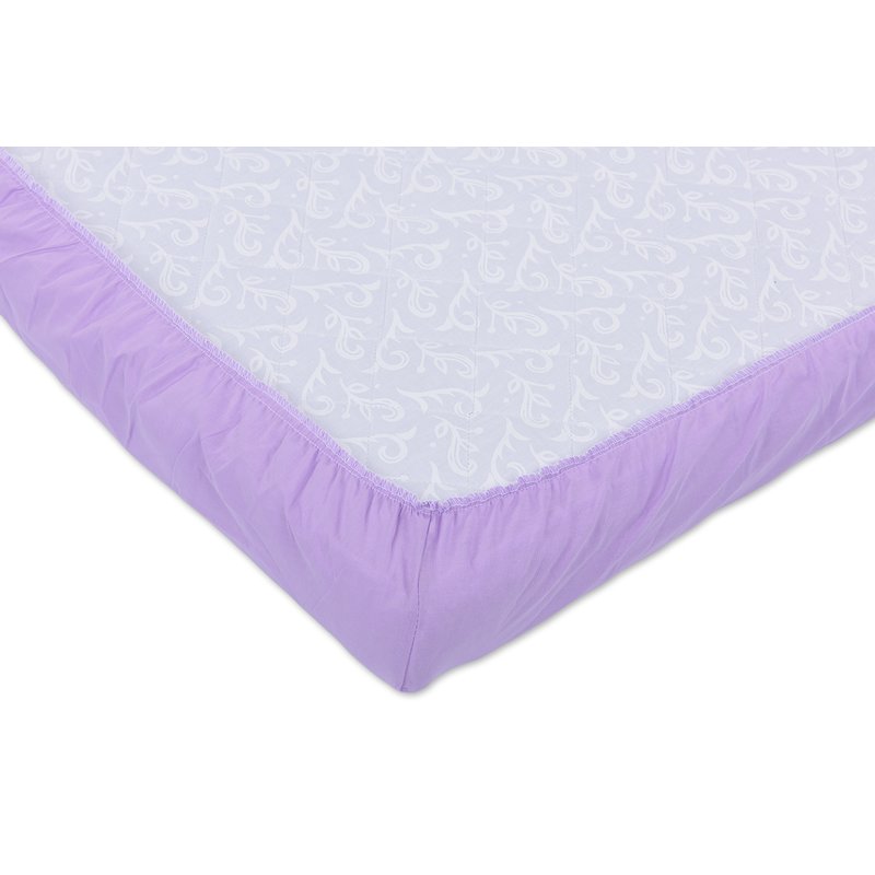 BabyNeeds - Cearceaf cu elastic 120x60 cm, Lila image 2