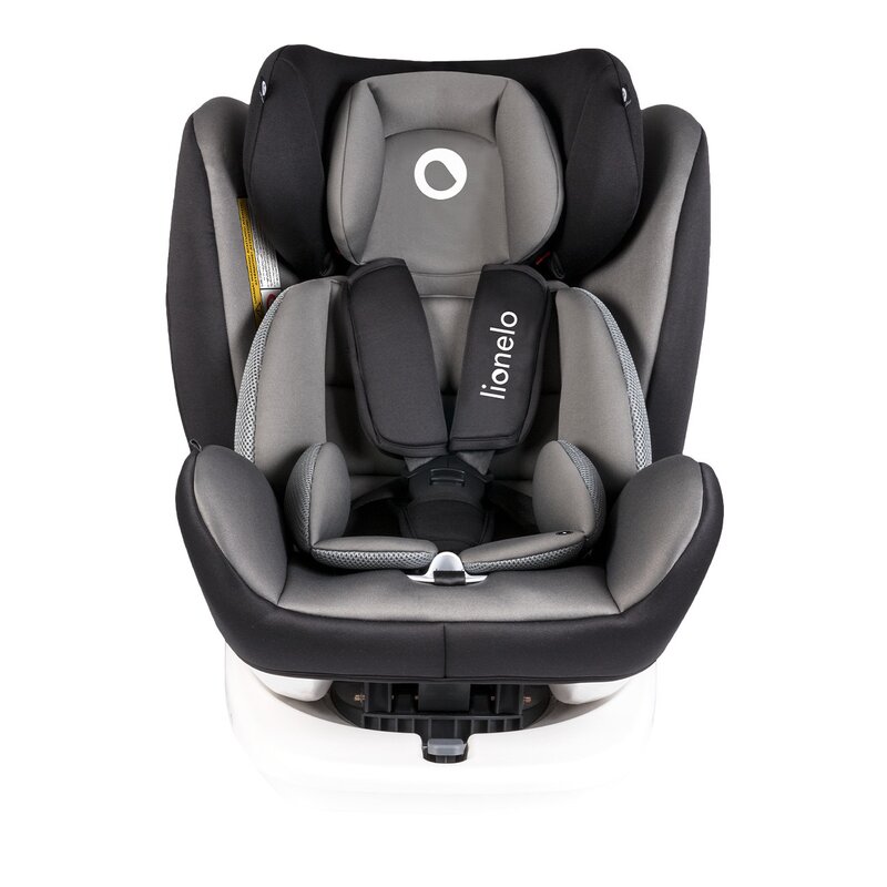 Lionelo - Scaun auto Bastiaan Pozitie de somn, Rotire 360 grade, 0-36 Kg, cu Isofix, Gri image 5