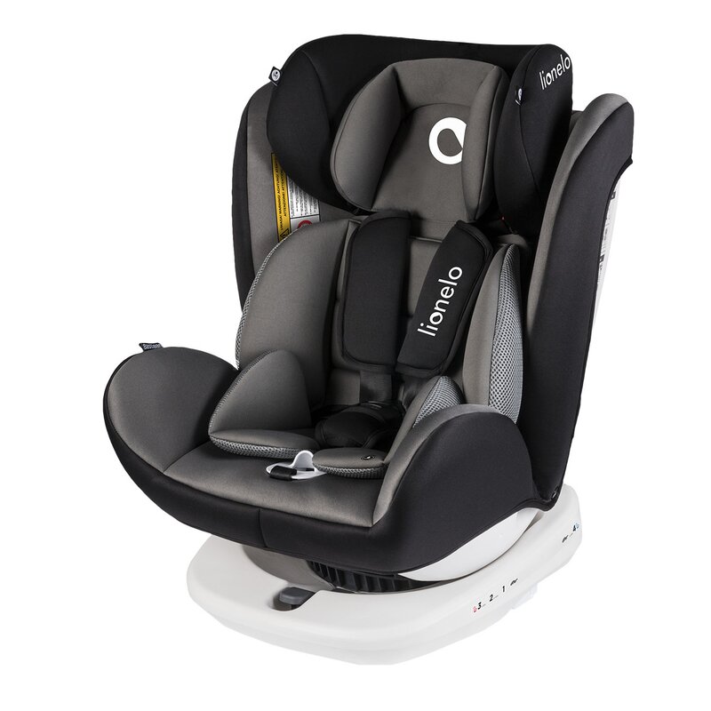 Lionelo - Scaun auto Bastiaan Pozitie de somn, Rotire 360 grade, 0-36 Kg, cu Isofix, Gri image 7