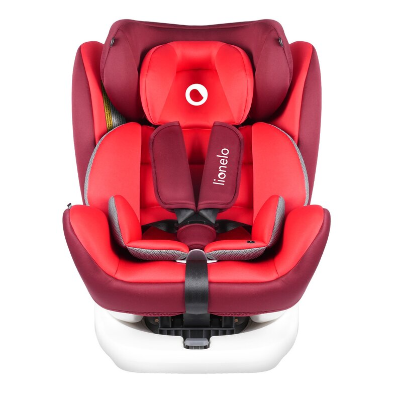 Lionelo - Scaun auto Bastiaan Pozitie de somn, Rotire 360 grade, 0-36 Kg, cu Isofix, Rosu image 5