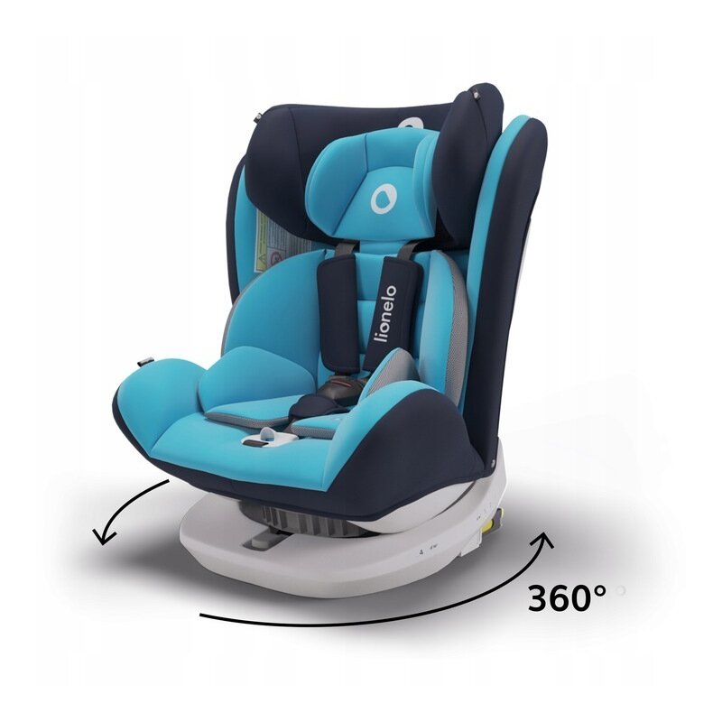 Lionelo - Scaun auto Bastiaan Pozitie de somn, Rotire 360 grade, 0-36 Kg, cu Isofix, Albastru image 4