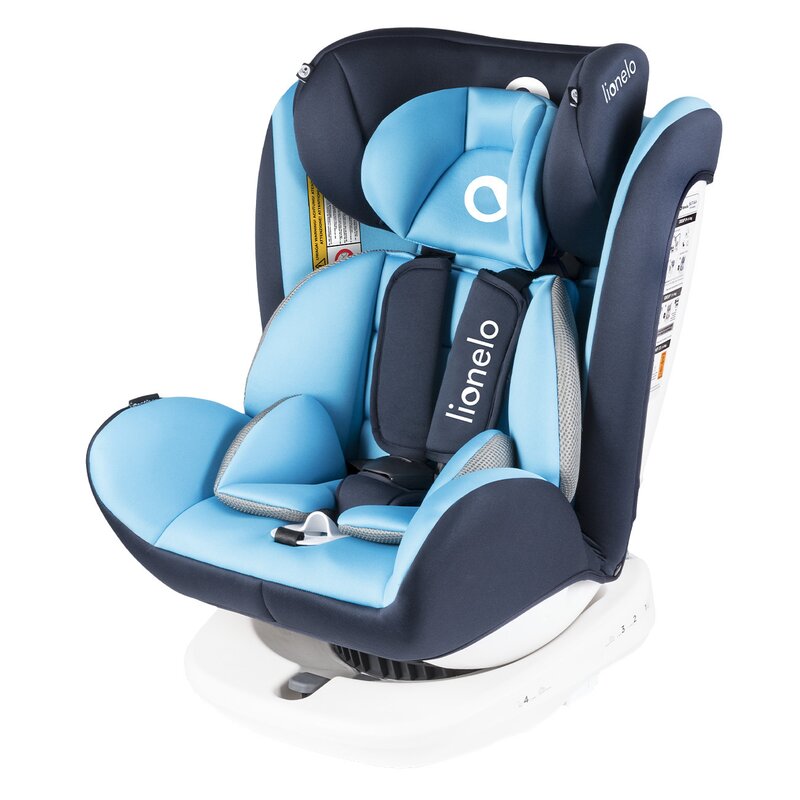 Lionelo - Scaun auto Bastiaan Pozitie de somn, Rotire 360 grade, 0-36 Kg, cu Isofix, Albastru image 6