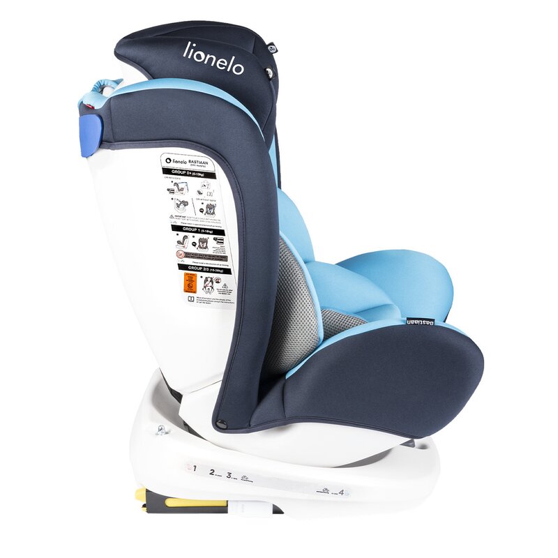 Lionelo - Scaun auto Bastiaan Pozitie de somn, Rotire 360 grade, 0-36 Kg, cu Isofix, Albastru image 8