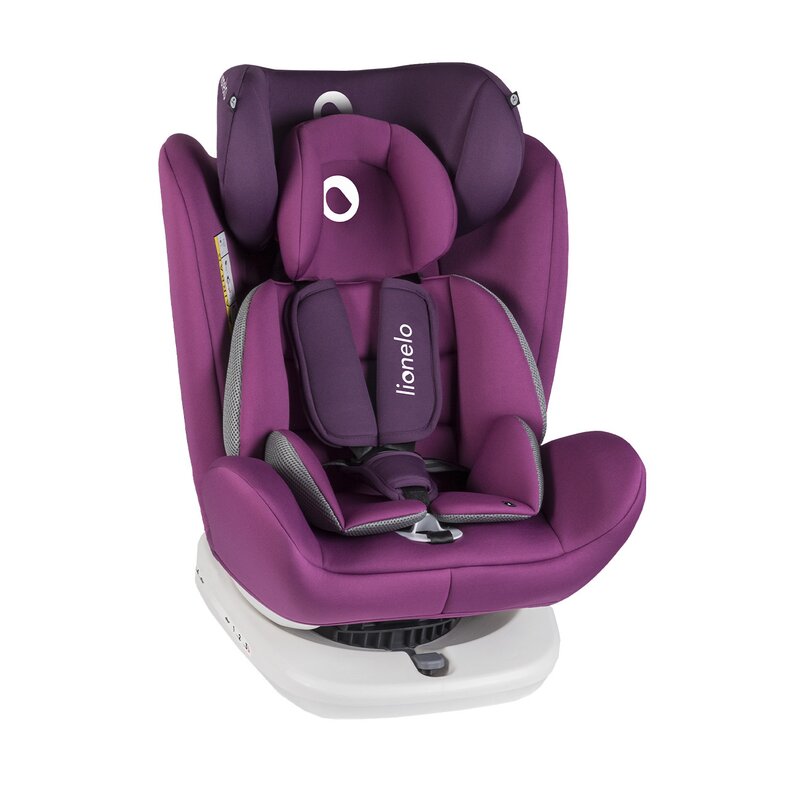 Lionelo - Scaun auto Bastiaan Pozitie de somn, Rotire 360 grade, 0-36 Kg, cu Isofix, Violet image 7