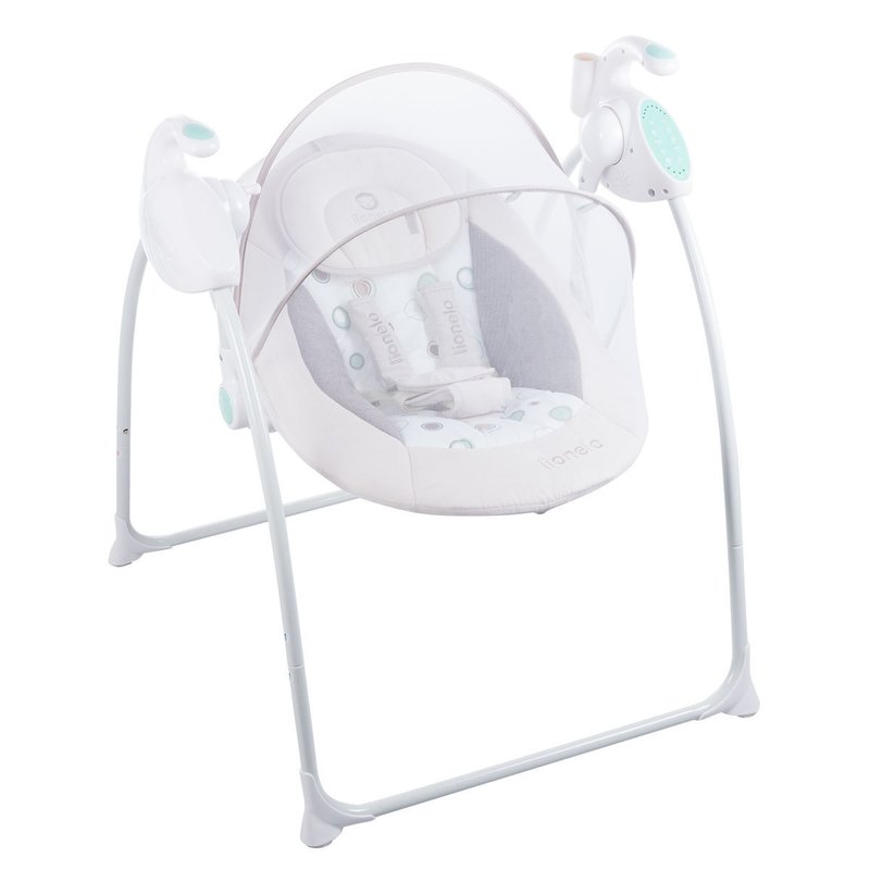 Lionelo - Balansoar Robin Electric, Cu melodii, 68x68 cm, Bej image 8