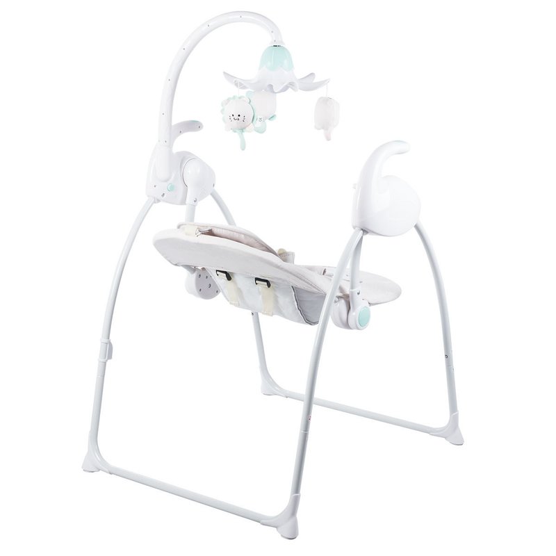 Lionelo - Balansoar Robin Electric, Cu melodii, 68x68 cm, Bej image 9
