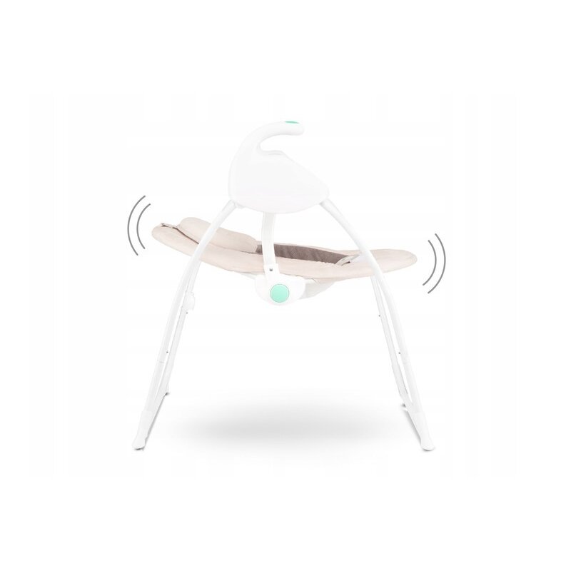 Lionelo - Balansoar Robin Electric, Cu melodii, 68x68 cm, Bej image 11