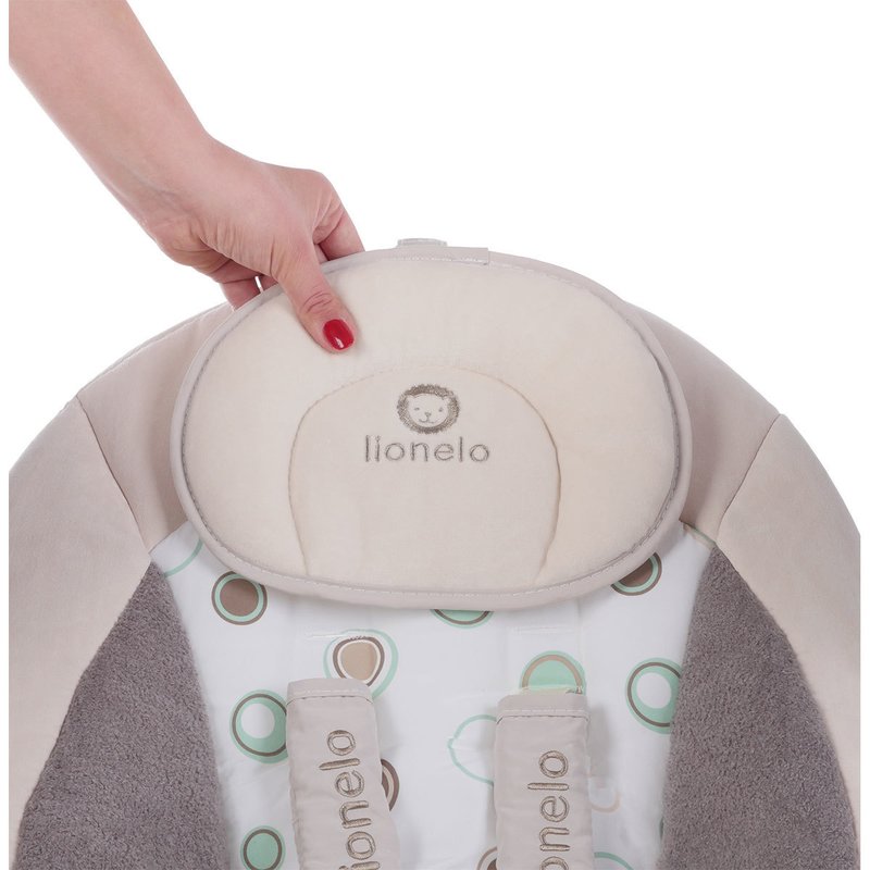 Lionelo - Balansoar Robin Electric, Cu melodii, 68x68 cm, Bej image 14