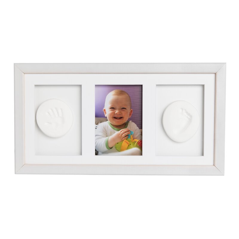 Baby HandPrint - Double Memory Frame White image 1