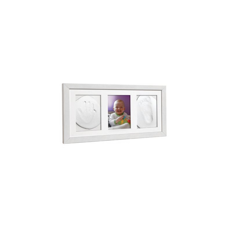 Baby HandPrint - Double Memory Frame White image 2