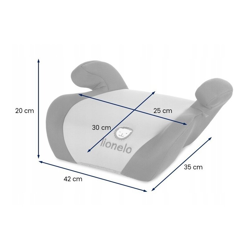 Lionelo - Inaltator auto Luuk, 15-36 Kg, Gri image 2