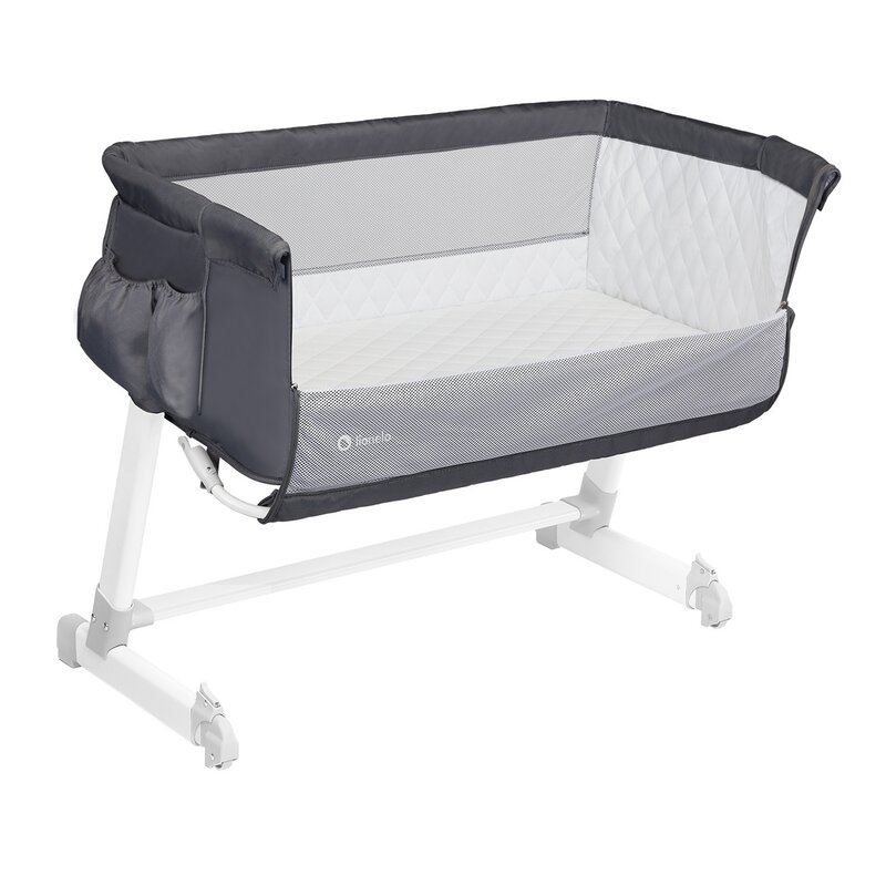 Lionelo - Patut co-sleeper Theo Dark 2 in 1, 90x50 cm, Gri image 3