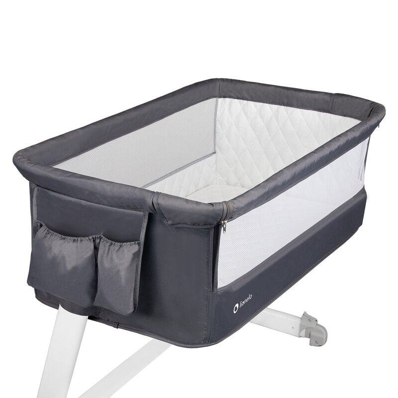 Lionelo - Patut co-sleeper Theo Dark 2 in 1, 90x50 cm, Gri image 6