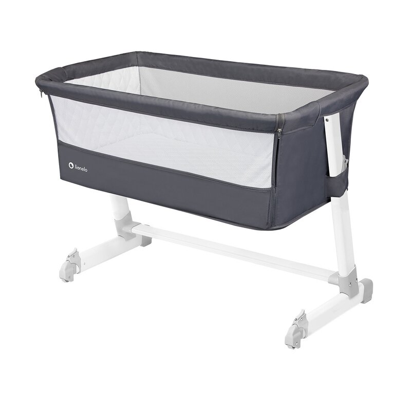 Lionelo - Patut co-sleeper Theo Dark 2 in 1, 90x50 cm, Gri image 8