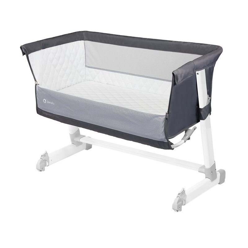 Lionelo - Patut co-sleeper Theo Dark 2 in 1, 90x50 cm, Gri image 9