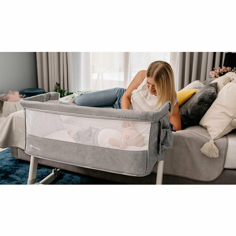 Lionelo - Patut co-sleeper Theo Dark 2 in 1, 90x50 cm, Gri image 21