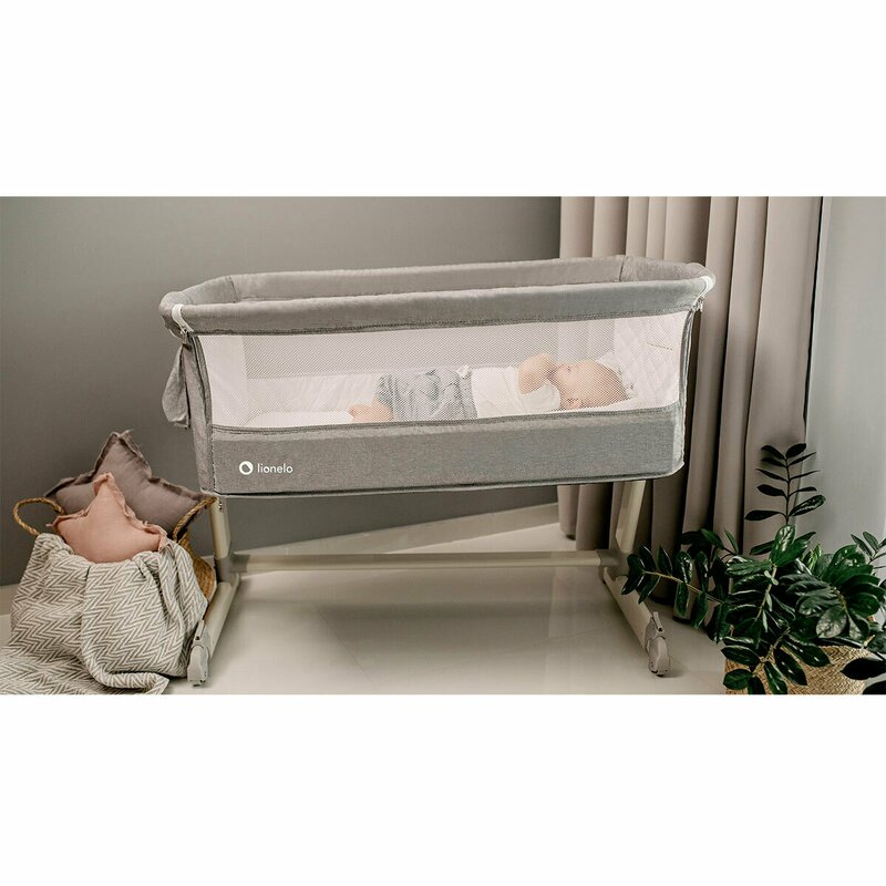 Lionelo - Patut co-sleeper Theo Dark 2 in 1, 90x50 cm, Gri image 26