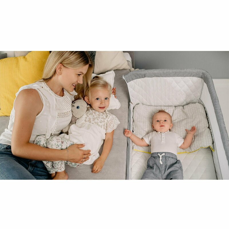 Lionelo - Patut co-sleeper Theo Dark 2 in 1, 90x50 cm, Gri image 27