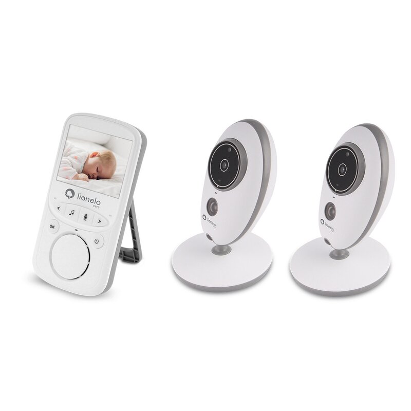 Lionelo - Videofon Babyline 5.1 , Wireless, Cu melodii, Cu doua camere independente