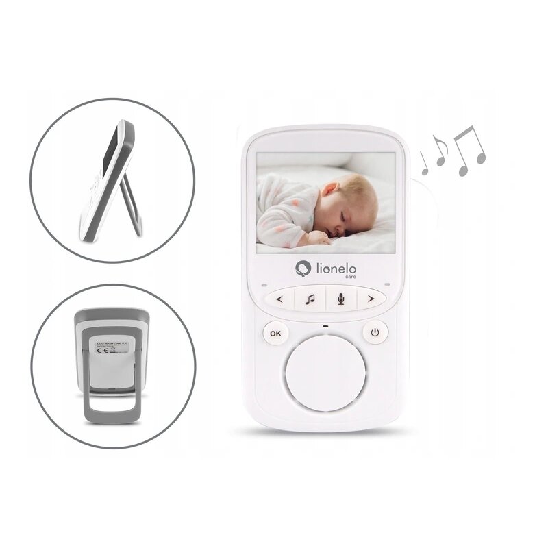 Lionelo - Videofon Babyline 5.1 , Wireless, Cu melodii, Cu doua camere independente image 6