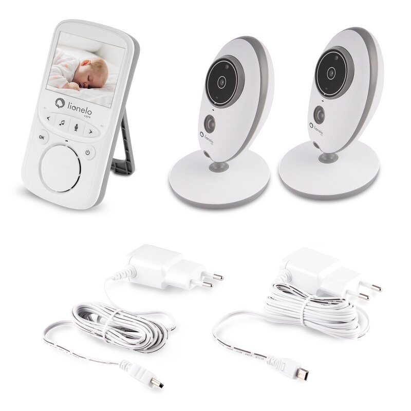 Lionelo - Videofon Babyline 5.1 , Wireless, Cu melodii, Cu doua camere independente image 12