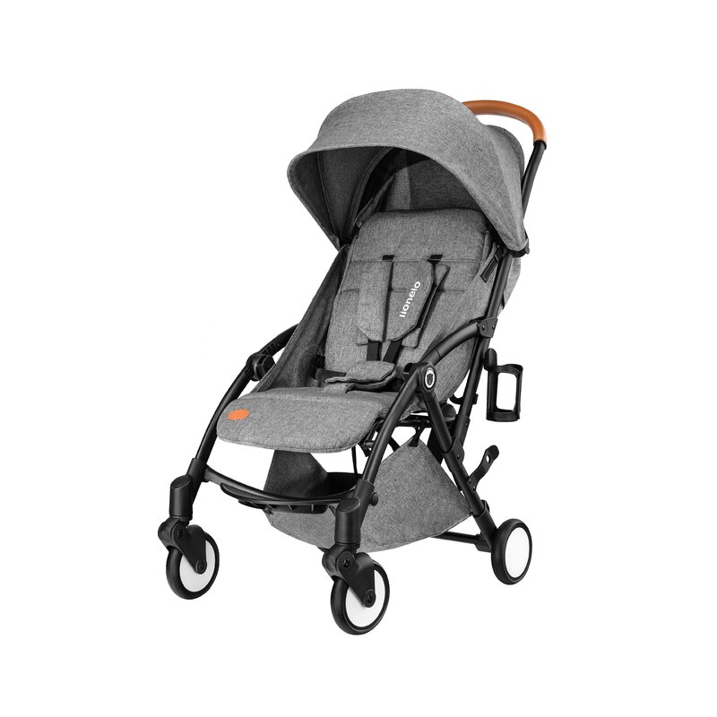 Lionelo - Carucior sport Julie, De la nastere, Cu accesorii, Cadru din aluminiu, 0-15 kg, Grey image 2