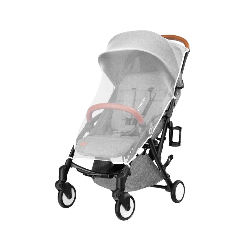 Lionelo - Carucior sport Julie, De la nastere, Cu accesorii, Cadru din aluminiu, 0-15 kg, Grey image 6