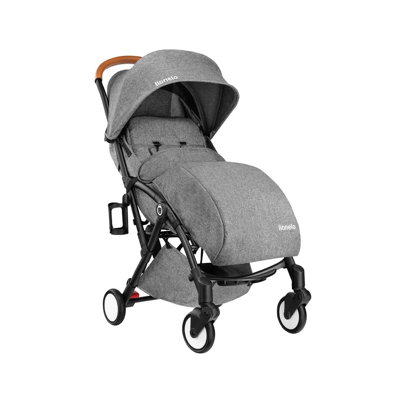 Lionelo - Carucior sport Julie, De la nastere, Cu accesorii, Cadru din aluminiu, 0-15 kg, Grey image 7
