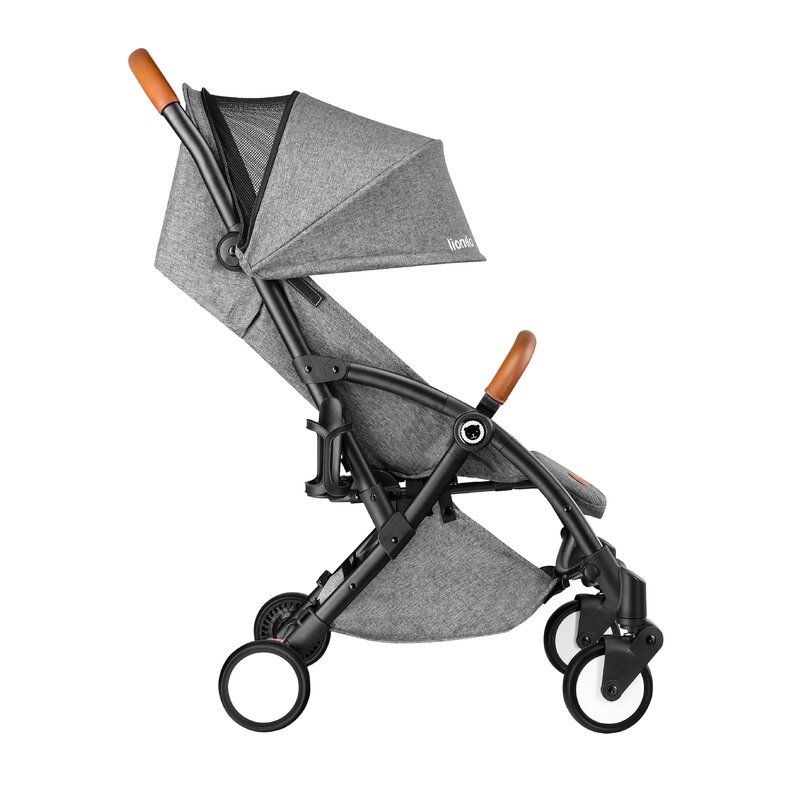 Lionelo - Carucior sport Julie, De la nastere, Cu accesorii, Cadru din aluminiu, 0-15 kg, Grey image 10