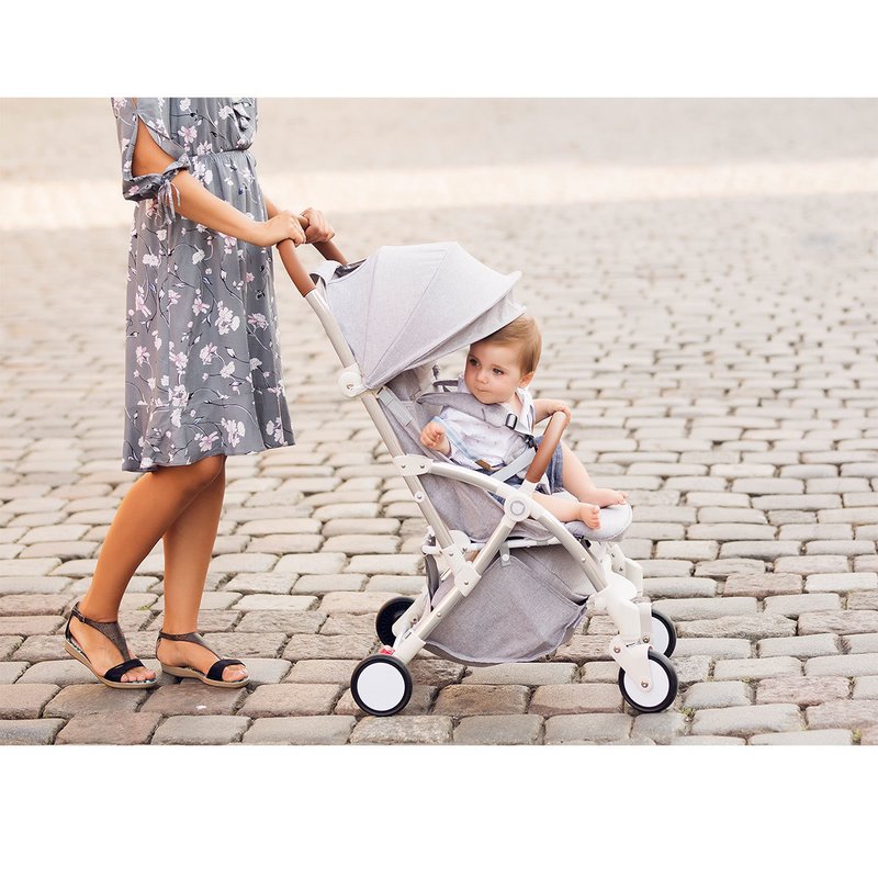 Lionelo - Carucior sport Julie, De la nastere, Cu accesorii, Cadru din aluminiu, 0-15 kg, Grey image 31