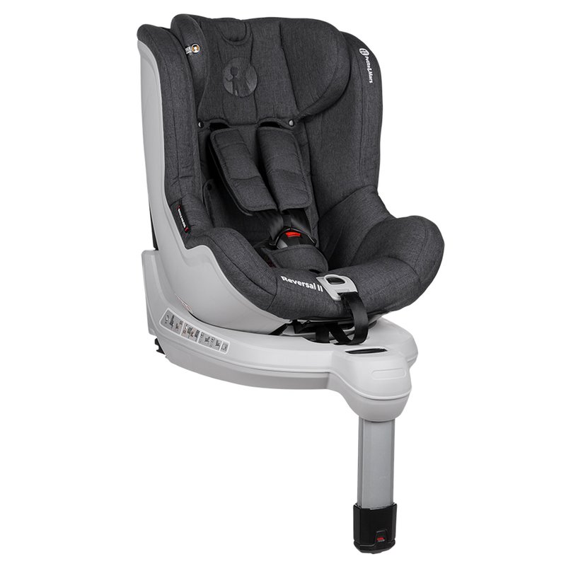 Petite&Mars - Scaun auto Rotativ cu Isofix 0-18 Kg Reversal II, Gri image 2