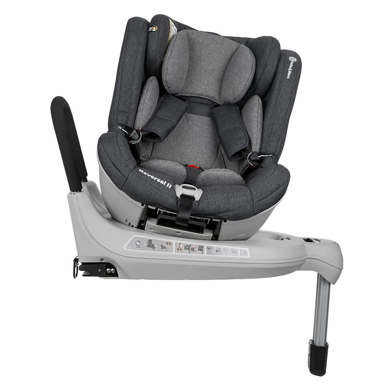 Petite&Mars - Scaun auto Rotativ cu Isofix 0-18 Kg Reversal II, Gri image 7