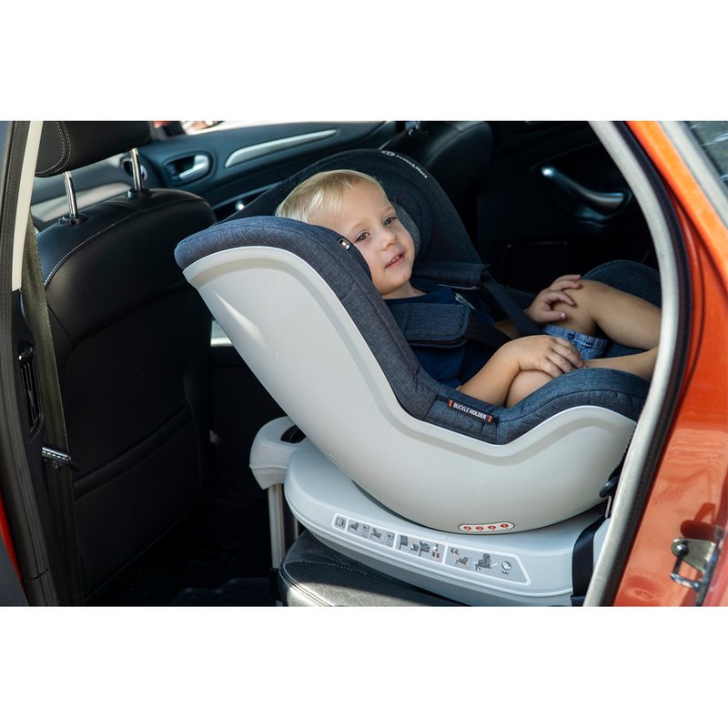 Petite&Mars - Scaun auto Rotativ cu Isofix 0-18 Kg Reversal II, Gri image 15