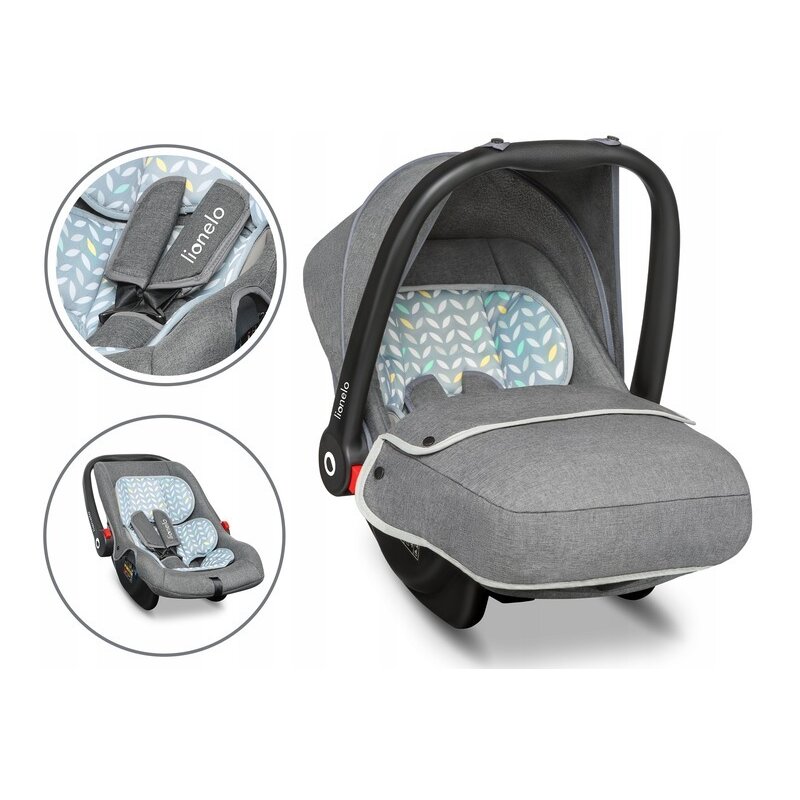 Lionelo - Scaun auto Noa Plus Scandi, 0-13 Kg, Gri image 7